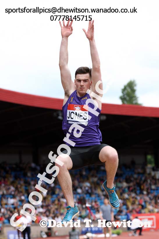 Mens long jump, British Championships, Birmingham. Photo: David T. Hewitson/Sports for All Pics